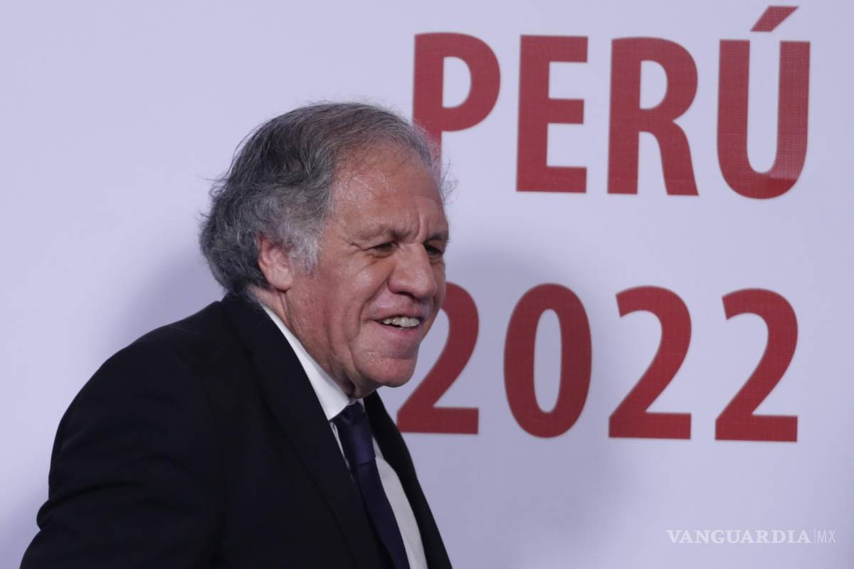 $!El secretario general de la OEA, Luis Almagro, participa de una rueda de prensa tras la clausura de la 52 Asamblea General de la OEA, en Lima, Perú.