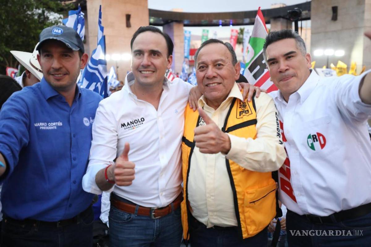 $!La candidatura de Manolo Jiménez es respaldada por el PRI, PAN y PRD.