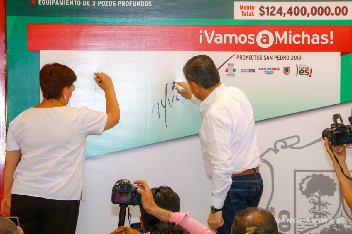 Firman Miguel Riquelme y San Pedro ‘Vamos a Michas’ por 124 mdp