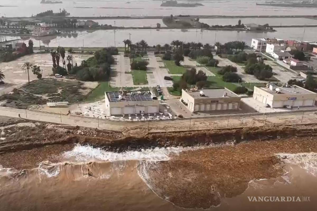 $!Vista aérea de las inundaciones causadas en la región valenciana de Paiporta a causa de las fuertes lluvias causadas por la DANA.
