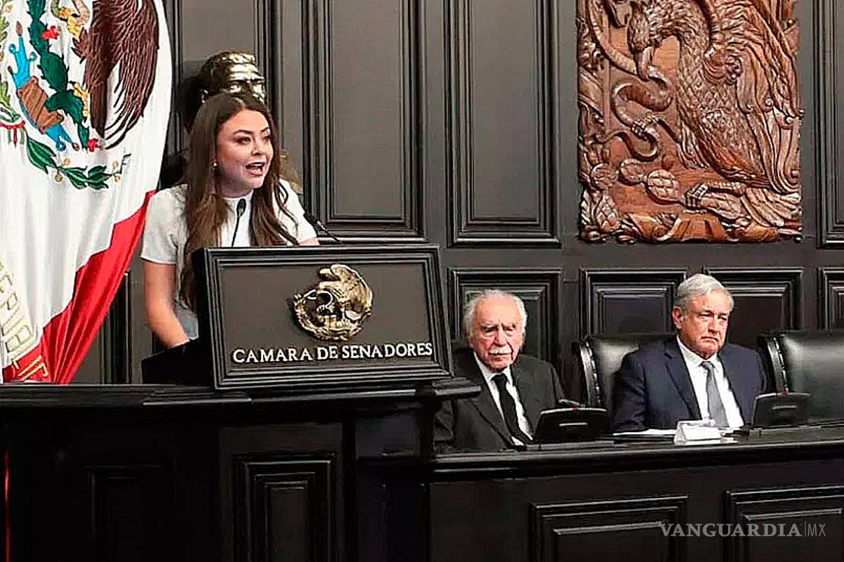 Senadora se la pasó alabando a AMLO en homenaje a Payán