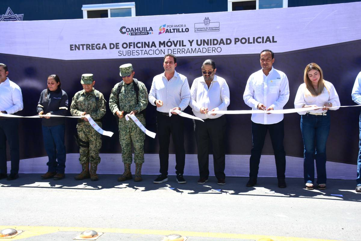 $!La Sección 23 del sindicato automotriz destinó más de 1.9 millones de pesos a la oficina móvil, una patrulla y 20 cámaras de videovigilancia.