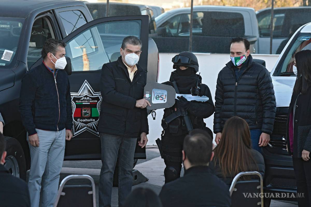 $!En Coahuila la inversión en seguridad no se detiene, con recursos cien por ciento estatales: Miguel Riquelme
