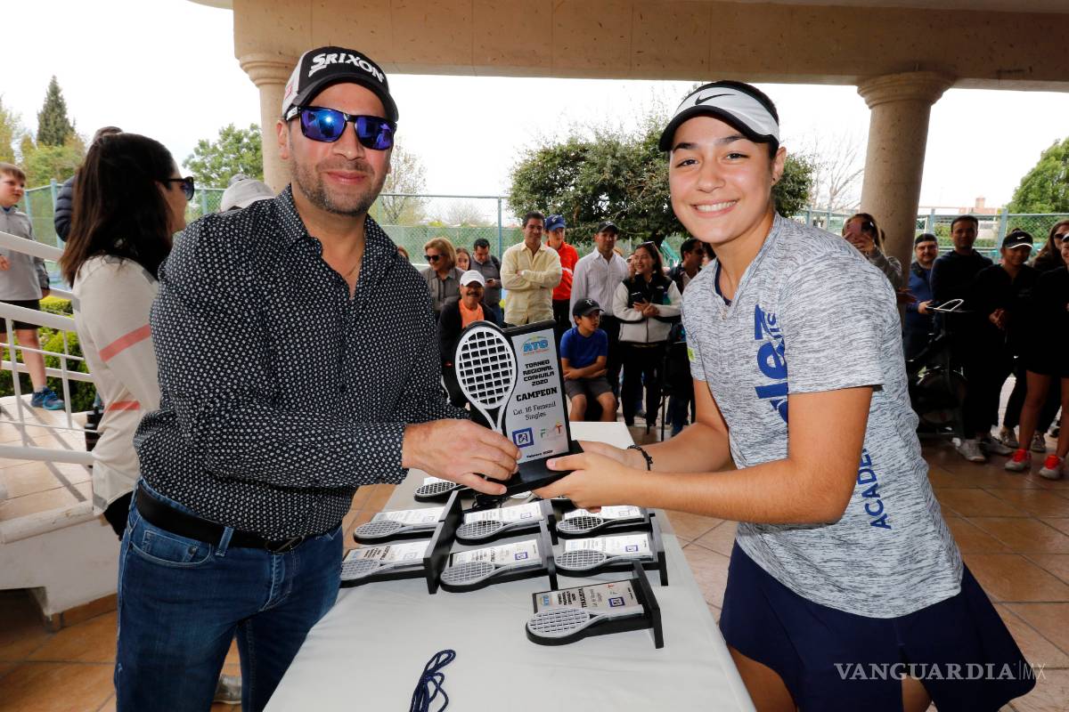 Los mejores se coronaron en Torneo Regional de Tenis