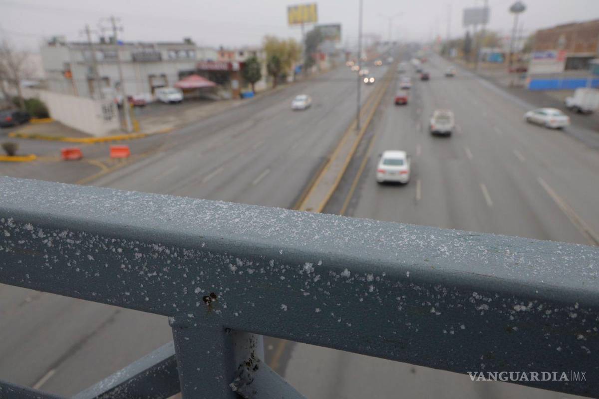 $!Varios puentes de Periférico LEA lucen congelados.