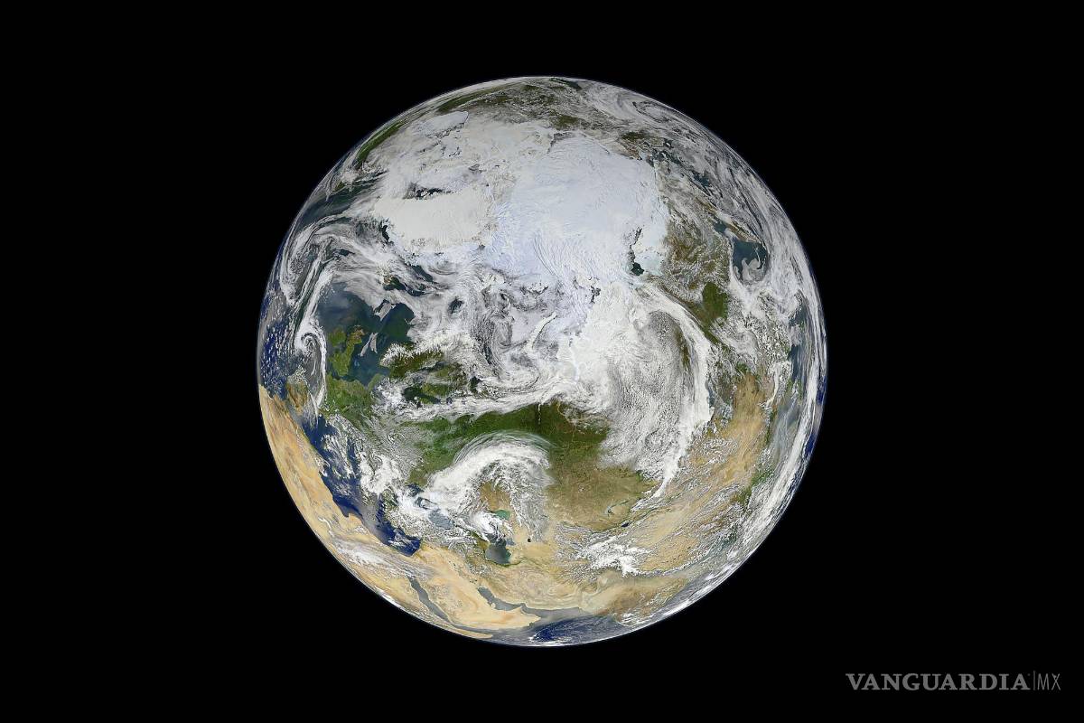 $!Una foto sin fecha proporcionada por Norman Kuring, NASA/GSFC/Suomi NPP de las regiones árticas de la Tierra desde el espacio.