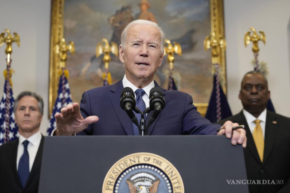 $!El presidente Joe Biden habla sobre Ucrania desde la Sala Roosevelt de la Casa Blanca en Washington