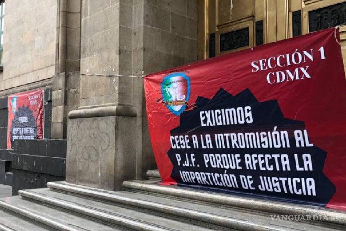 Arranca paro de empleados de Poder Judicial, se manifiestan contra desaparición de fideicomisos