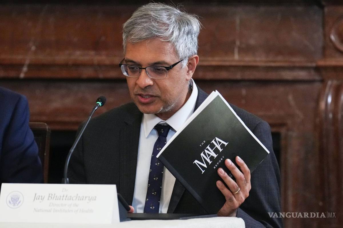 $!Jay Bhattacharya, director del Instituto Nacional de Salud, habla durante un evento de la Comisión Make America Healthy Again (MAHA.