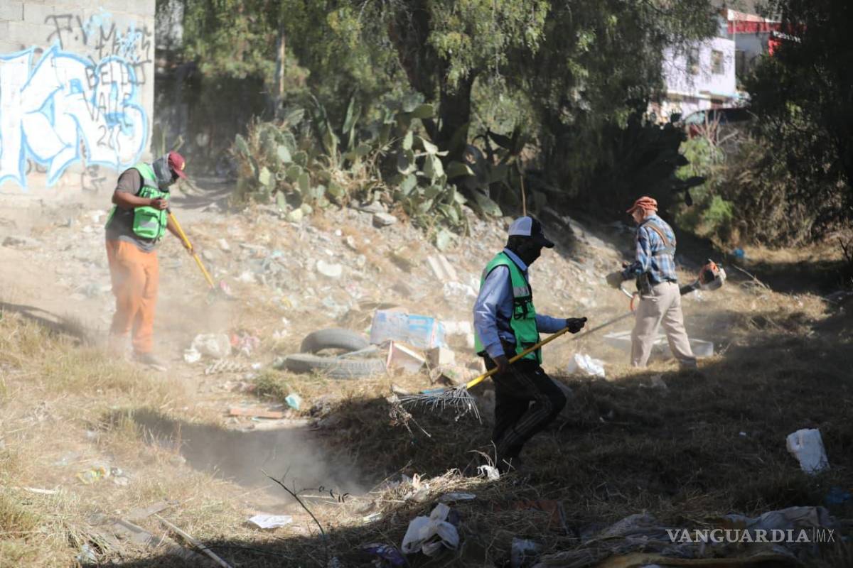 $!Se efectuaron labores simultáneas en el arroyo de Sierra del Sur y en la Plaza de Armas de Saltillo.
