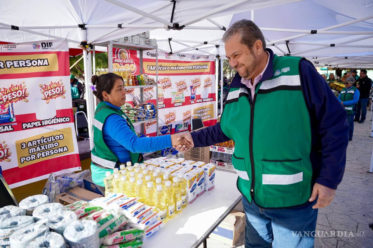 $!Los artículos disponibles en el Mercadito de a Peso se entregarán hasta agotar existencias durante la jornada.