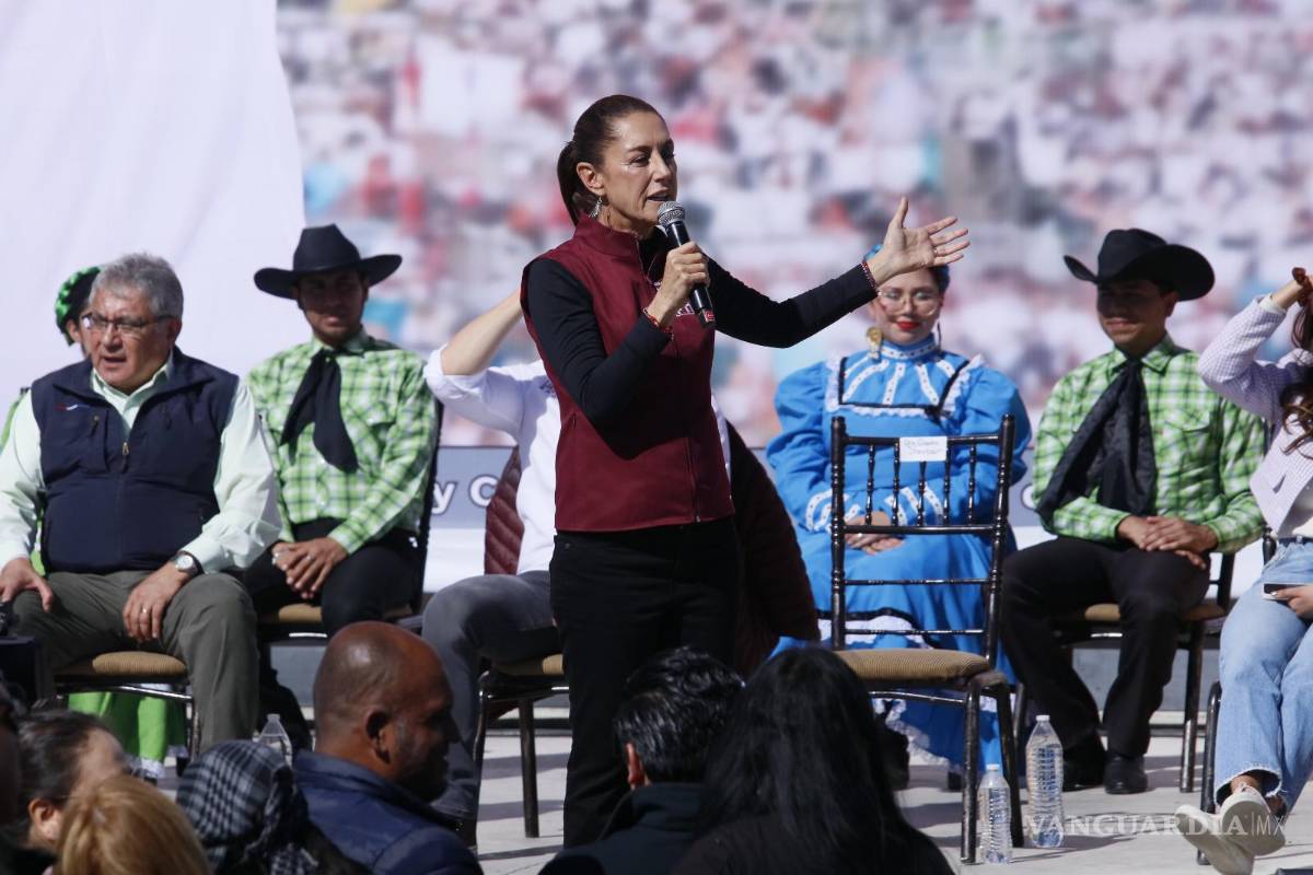 $!La precandidata de Morena dio un mensaje a sus seguidores coahuilenses.