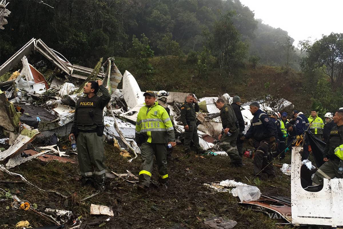 $!Así quedó el avión del Chapecoense; las imágenes de la tragedia