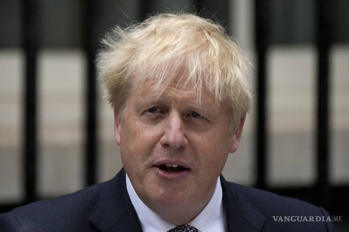 $!Boris Johnson anunciando su renuncia como primer ministro de Gran Bretaña en Londres el 7 de julio del 2022.