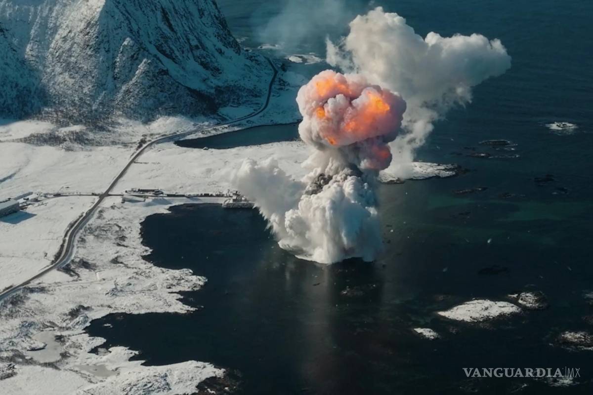 $!Explosión del cohete ‘Spectrum’ de la compañía espacial alemana Isar Aerospace explotando durante un intento fallido de lanzamiento en Andoya, Noruega.