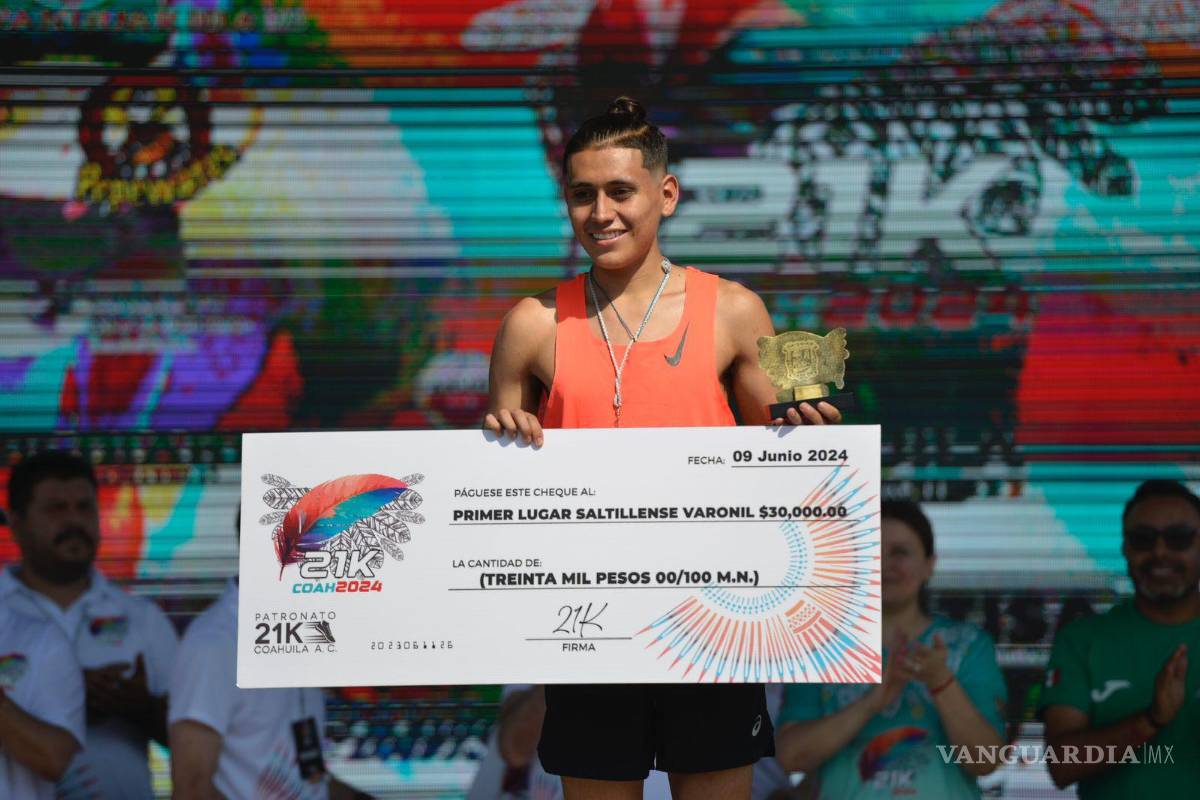 $!Julio terminó con un tiempo de una hora, 10 minutos y 40 segundos.