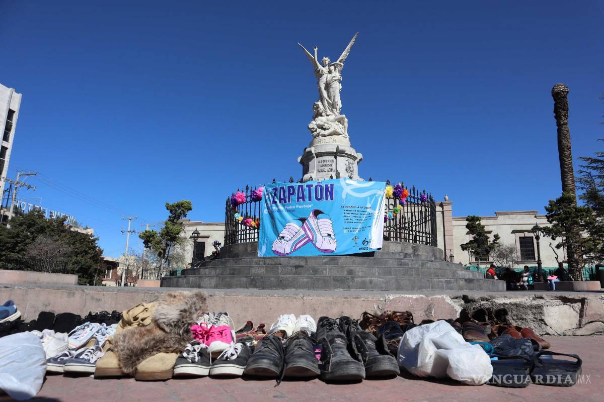 En Saltillo, reúnen 3 mil 583 pares de calzado para migrantes en Zapatón 2023 Padre Pantoja