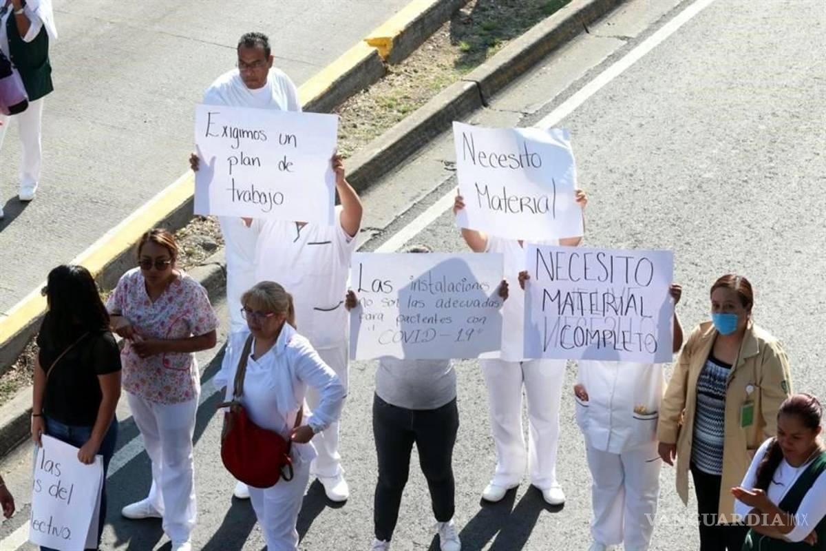 $!El calvario del personal médico del IMSS ante el coronavirus... muertos, desabasto, protestas e incertidumbre