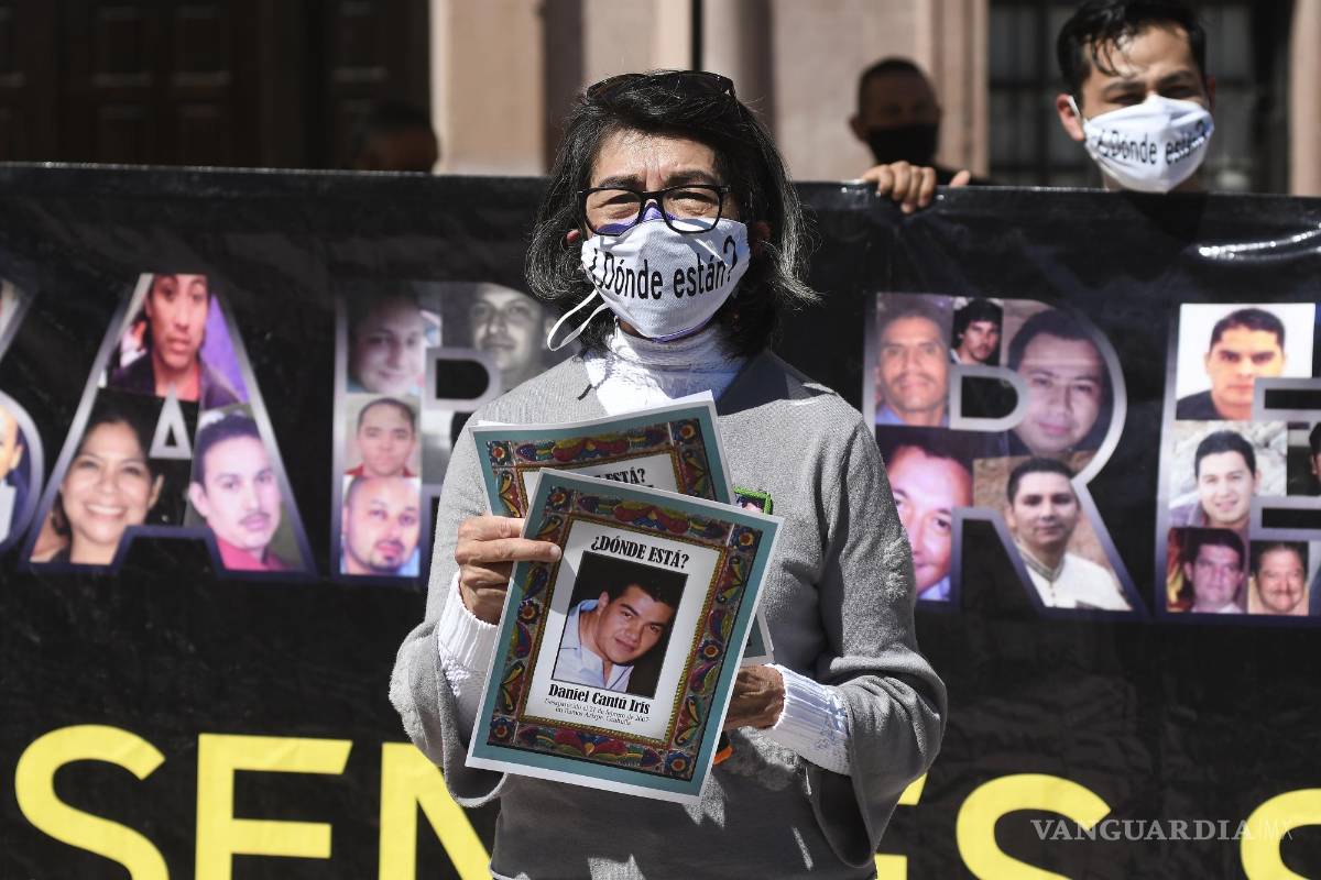 $!La desaparición de Daniel Cantú Iris ha representado indiferencia del gobierno. En la imagen, su madre, Diana Iris.