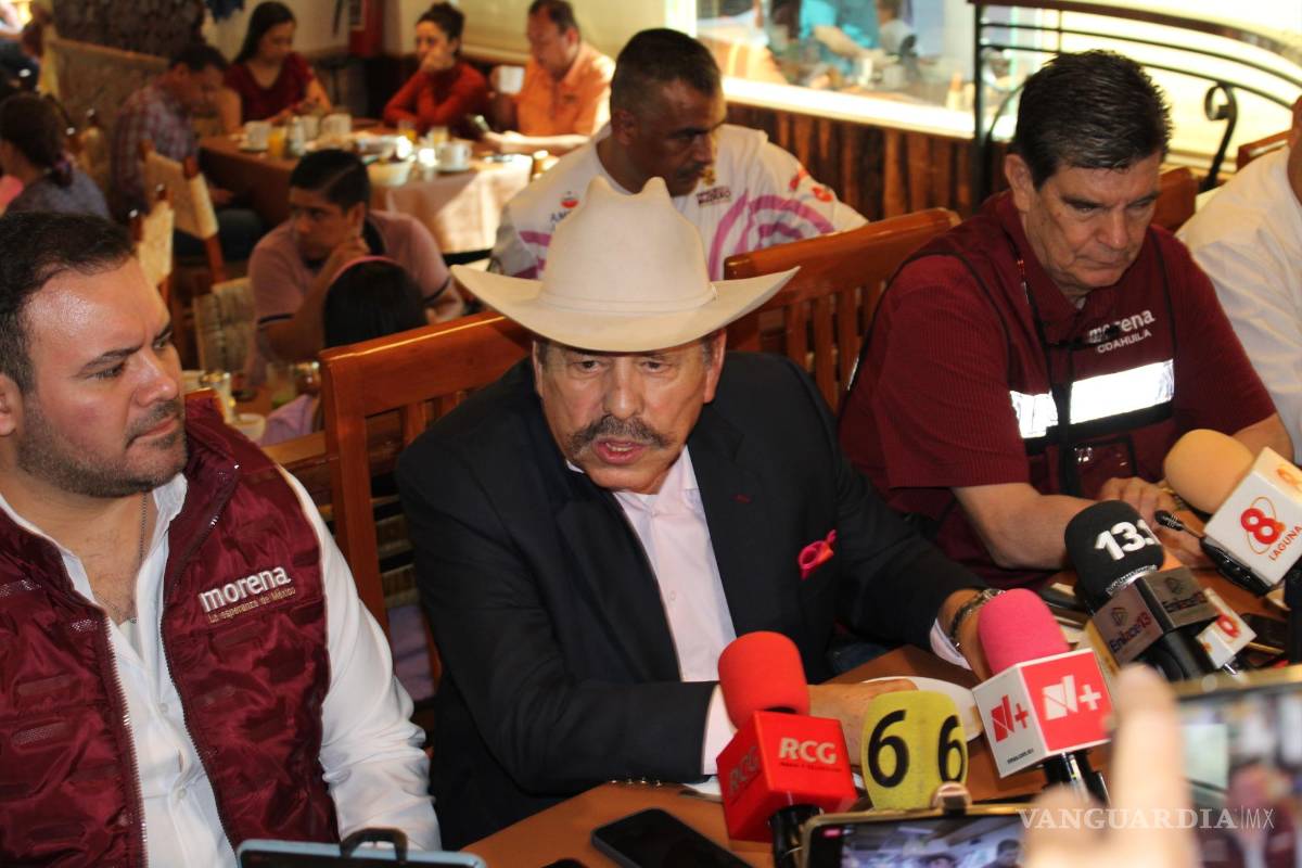 $!El empresario minero Armando Guadiana, candidato de Morena a la gubernatura de Coahuila, declaró su patrimonio de 10 terrenos y enlistó 14 empresas con las que tiene interés.