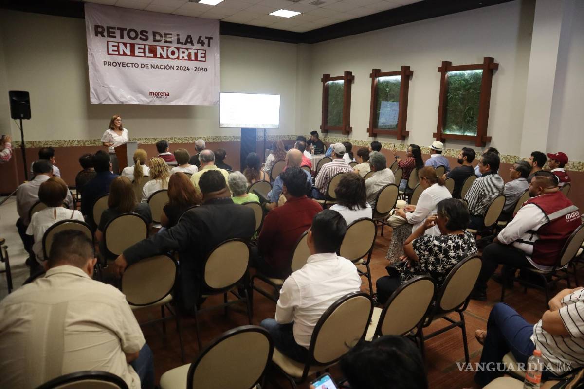 $!En su presentación, la ex secretaria de Economía habló sobre los retos que tiene la 4T en el norte del país.