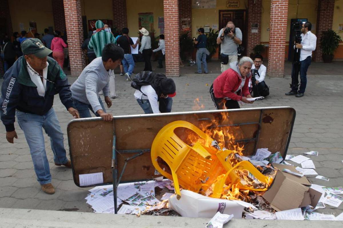 Inicia consulta de termoeléctrica Huexca en medio de protestas y quema de boletas