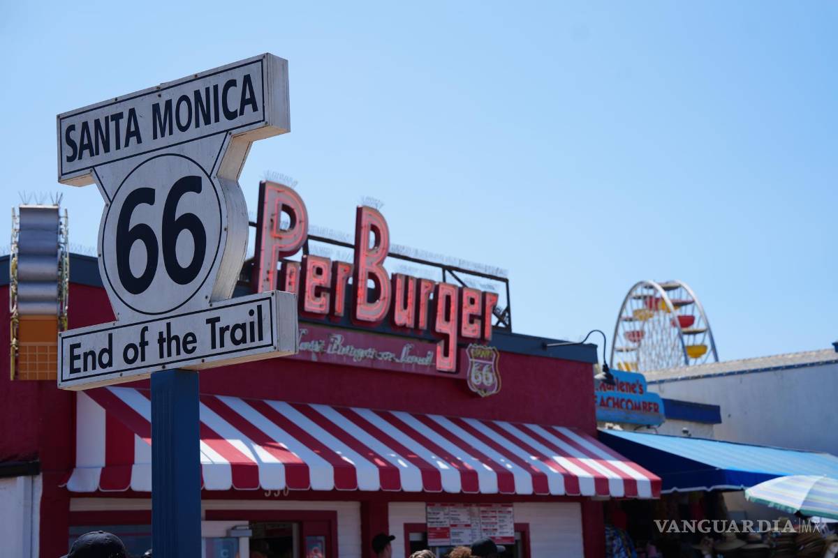 $!Letrero de la emblemática Ruta 66 en Los Ángeles.