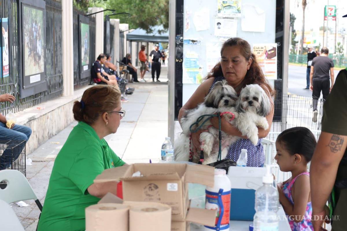 $!Personal de Salud Pública Municipal ofreció servicios para mascotas, entre ellos vacunación antirrábica y desparasitación gratuita.