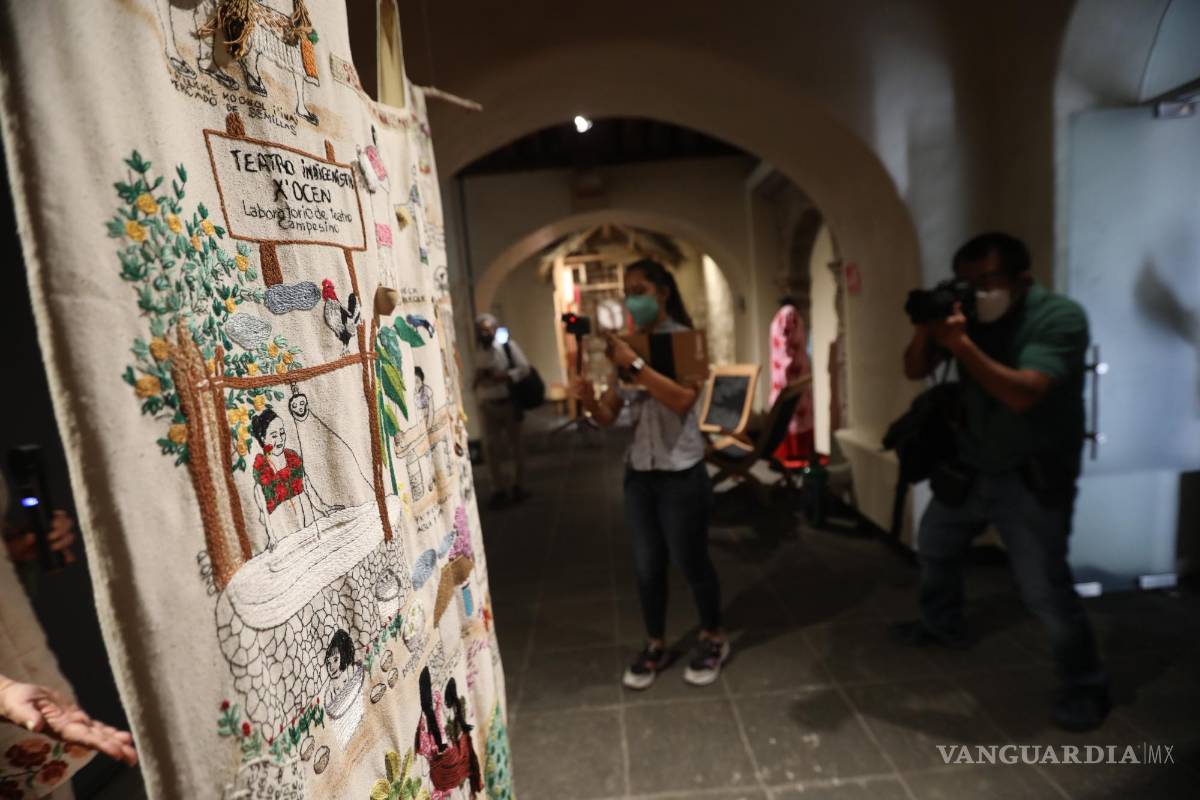$!La exposición Una larga hebra del Museo del Carmen recoge la vida y obra de Elena Martínez Bolio, una artista bordadora y conocedora del textil.