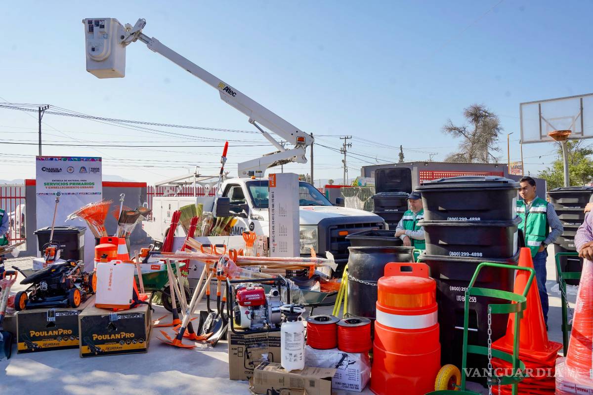 $!El material recibido será distribuido en las áreas de Embellecimiento Urbano, Servicios Primarios y Alumbrado Público.