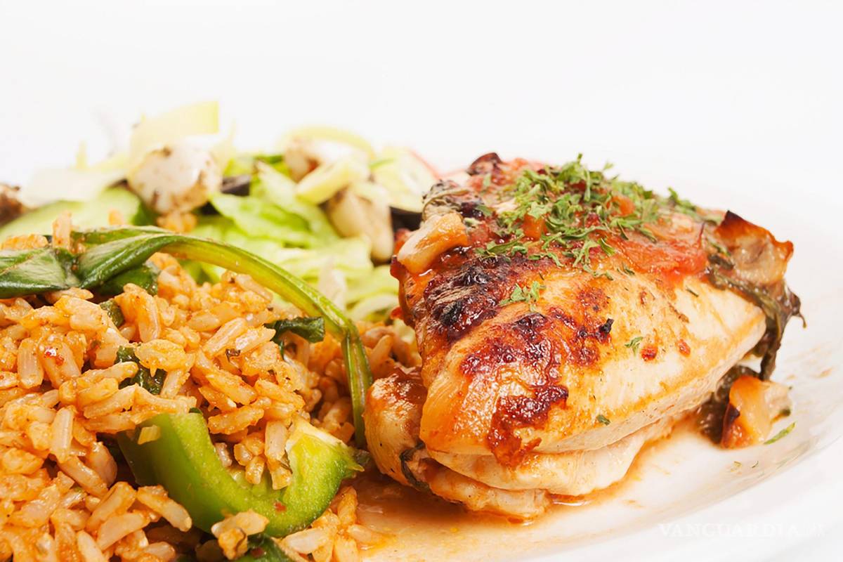 $!Arroz integral con pollo ecológico.