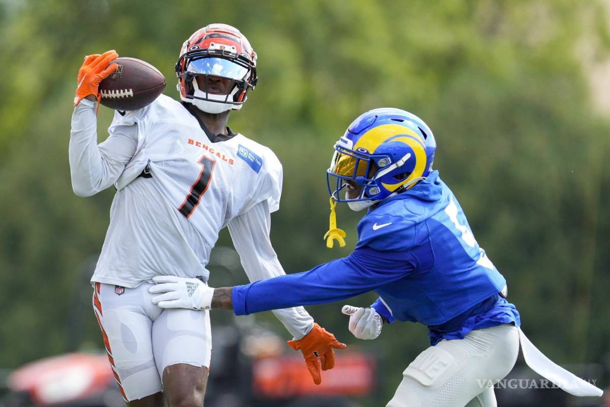 Bengals y Rams se dan con todo en entrenamiento