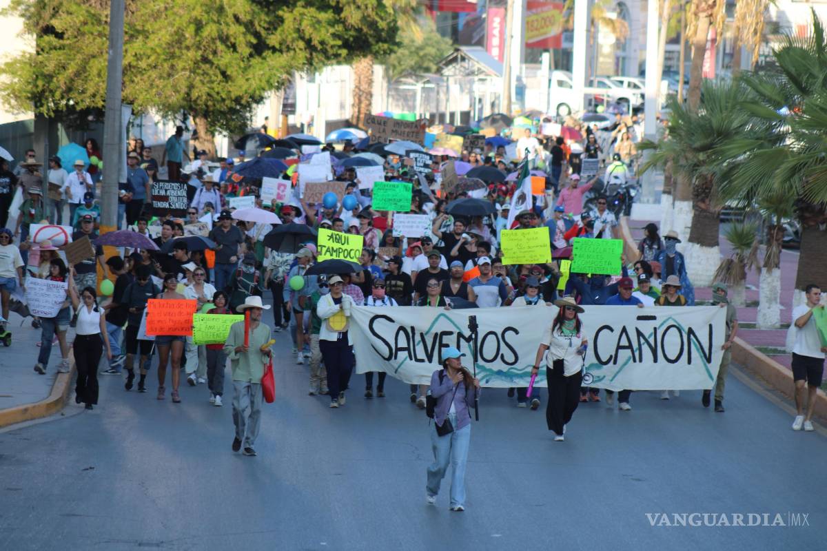 $!Muchos ciudadanos han salido a la calle a manifestarse en contra de la empresa de fertilizantes nitrogenados porque temen la contaminación del Cañón de Fernández.
