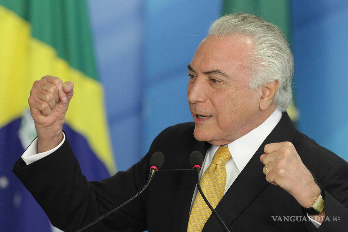 Congreso de Brasil rechaza denuncia contra Michel Temer