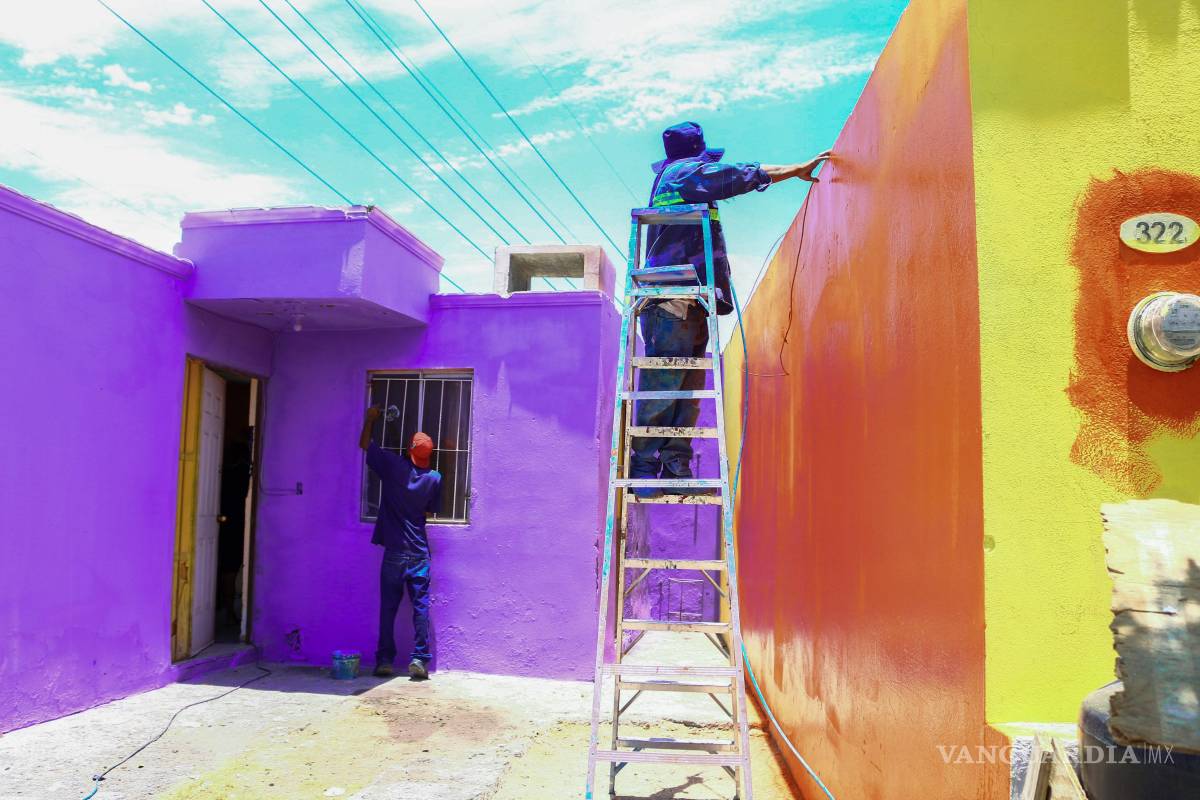 ‘Enchúlame la casa’ da color a la colonia Cactus, en Ramos Arizpe