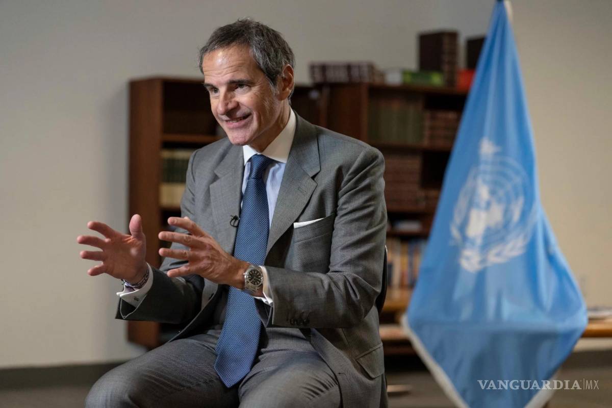 $!Rafael Grossi, director general del OIEA y candidato a secretario general de las Naciones Unidas, habla durante una entrevista en la sede de la ONU.