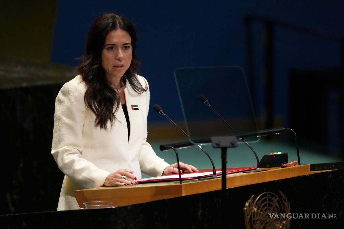 $!Lana Nusseibeh, ministra de Asuntos Exteriores de los Emiratos Árabes Unidos, interviene en el 80.º periodo de sesiones de la Asamblea General de las Naciones.