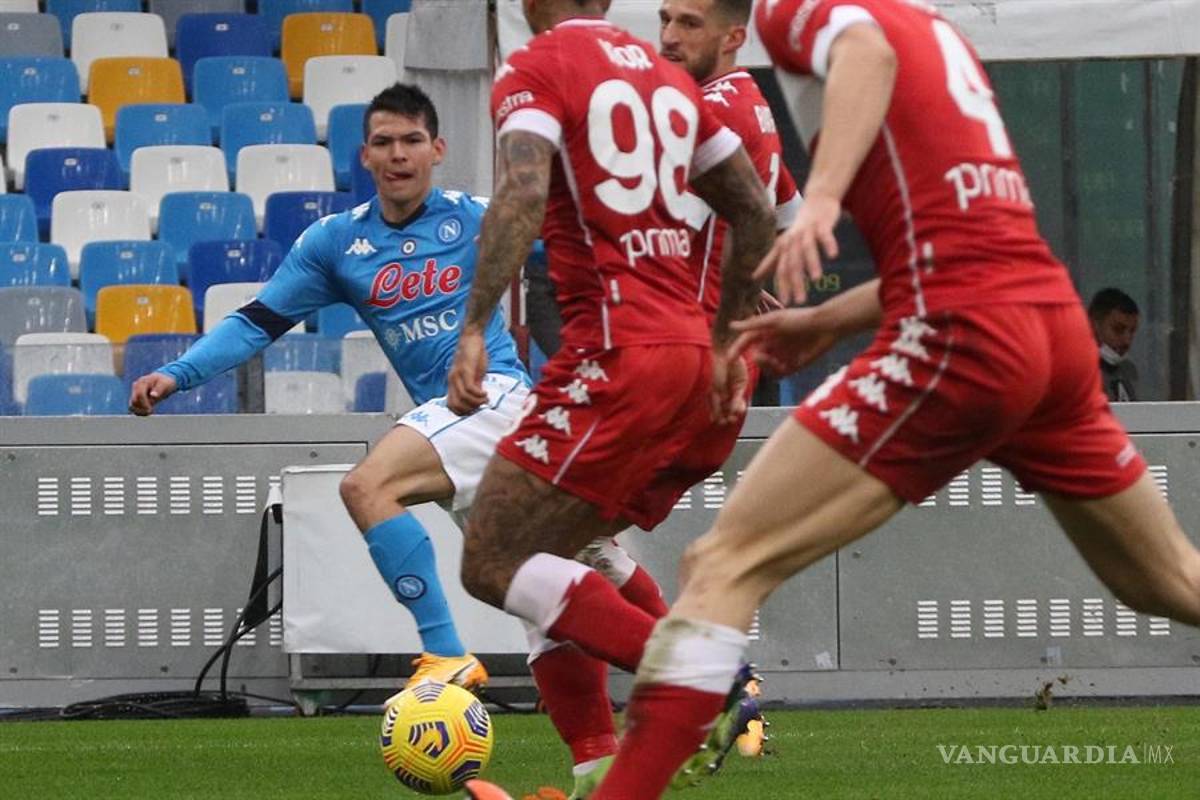 'Chucky' Lozano vuelve a marcar golazo en goleada del Napoli