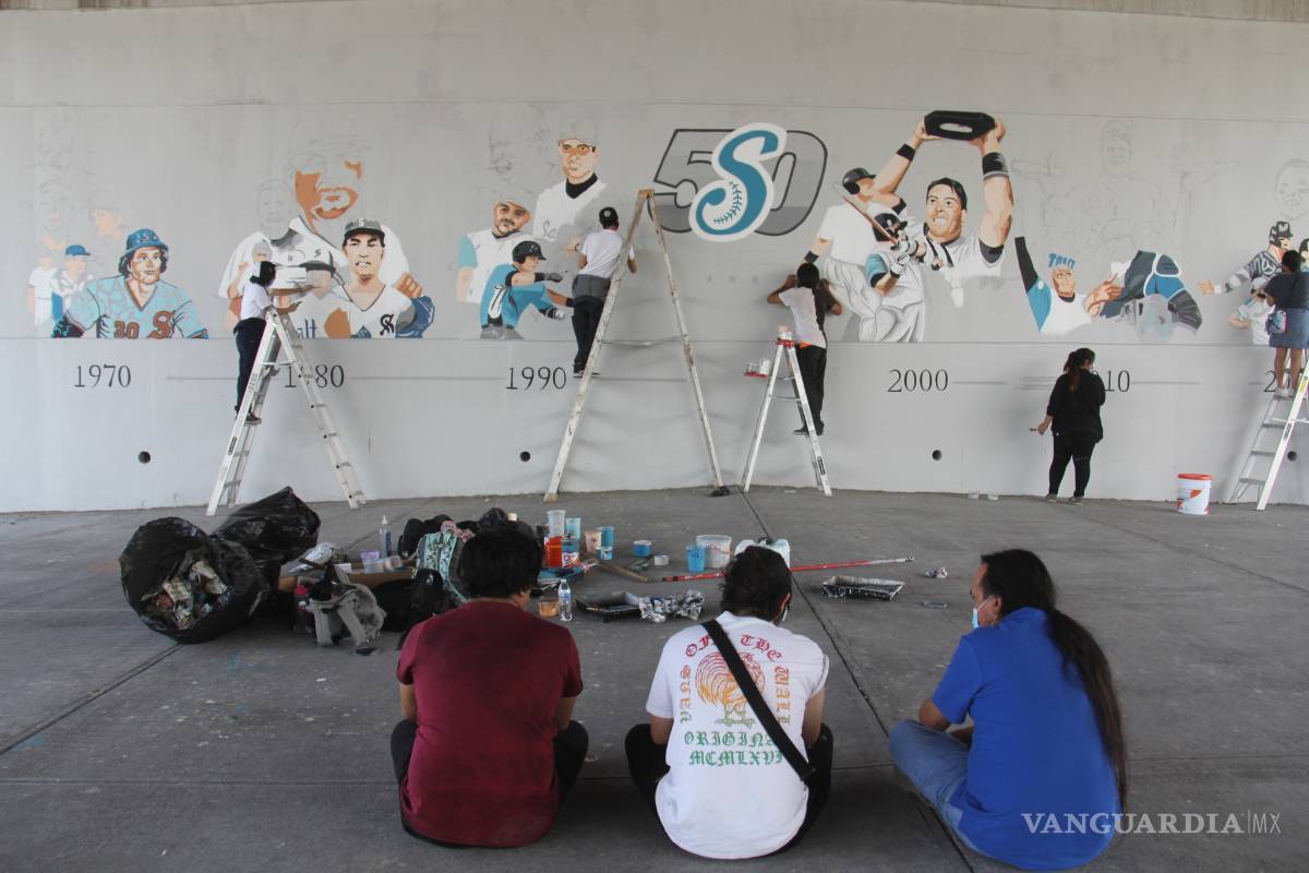 Inmortalizan a jugadores de Saraperos