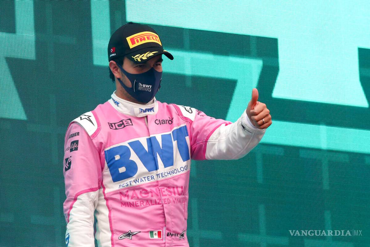 'Una vuelta más y las llantas me explotaban'; 'Checo' y su estrategia para lograr el podio