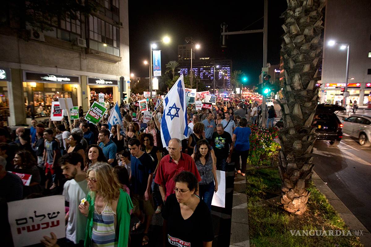 Miles de israelíes claman por la paz con palestinos