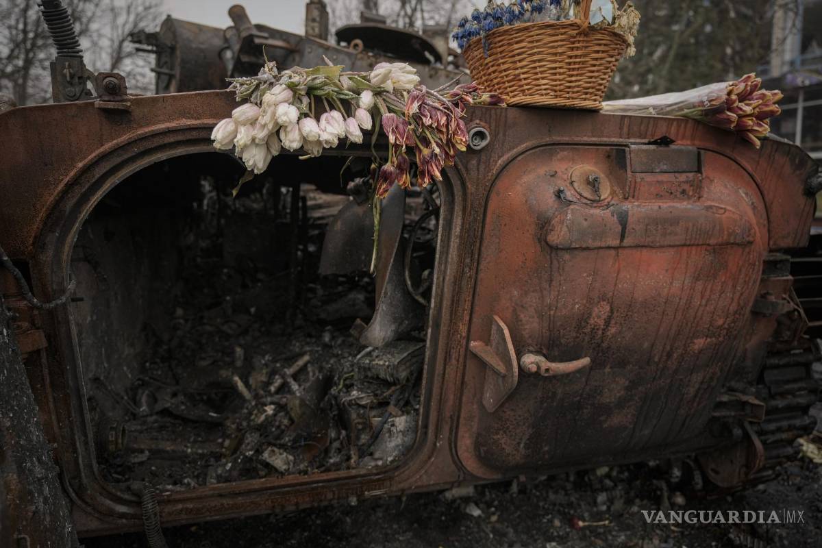 Restos de los combates, un reflejo de la infame guerra en Ucrania