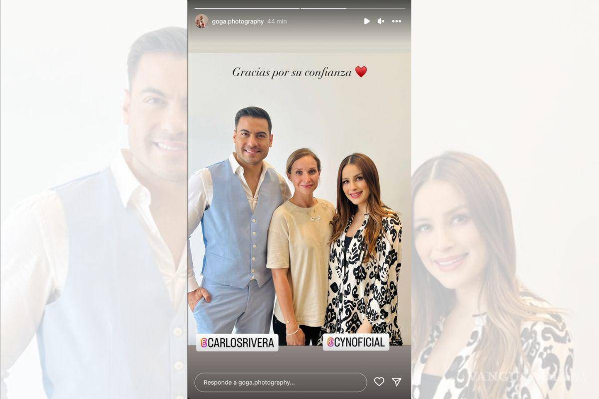 $!La fotógrafa saltillense compartió a través de Instagram una foto con la famosa pareja.