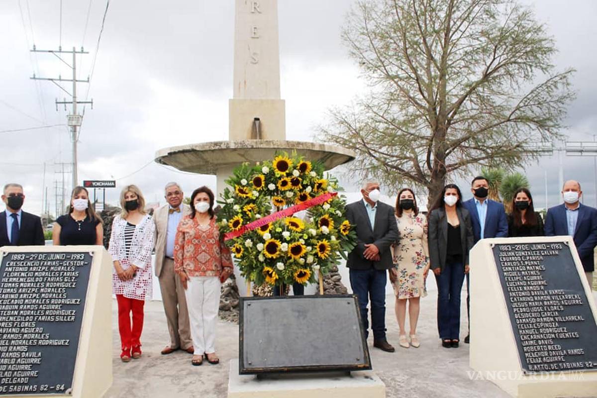 Recuerdan el 138 aniversario de la fundación de Sabinas