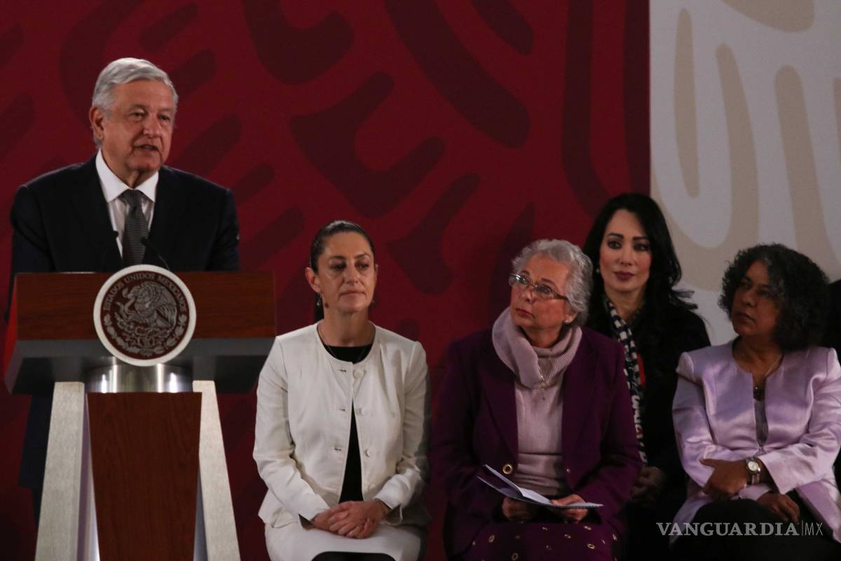 Gabinete de AMLO presenta acciones contra la violencia de género
