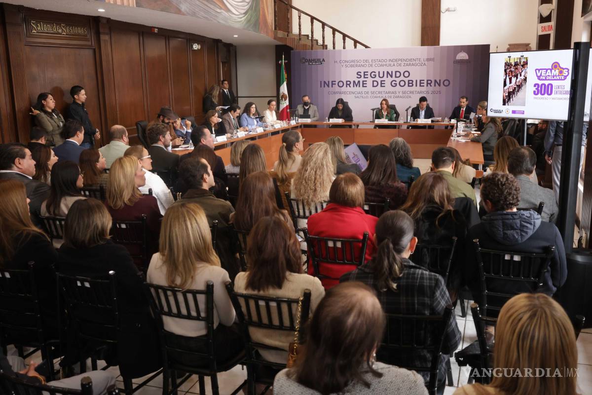 $!La titular la dependencia compareció ante el Congreso de Coahuila como parte del Segundo Informe de Gobierno.