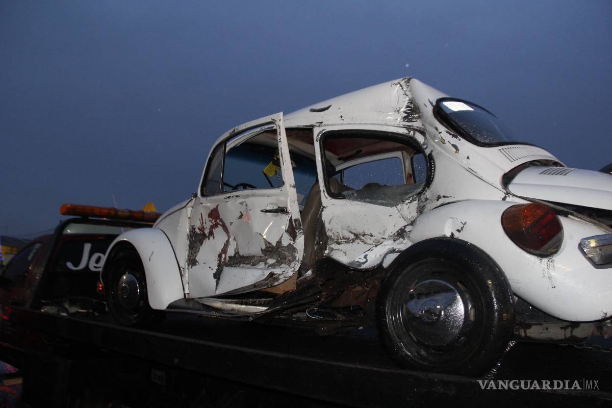Provoca lluvia 16 choques en Saltillo