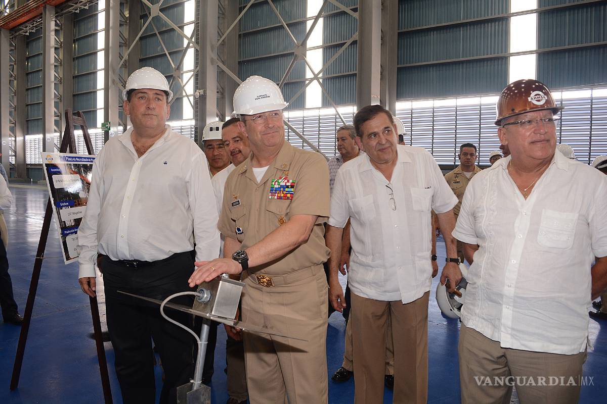 Secretario de Marina inaugura Planta de Normalizado de Placa en AHMSA