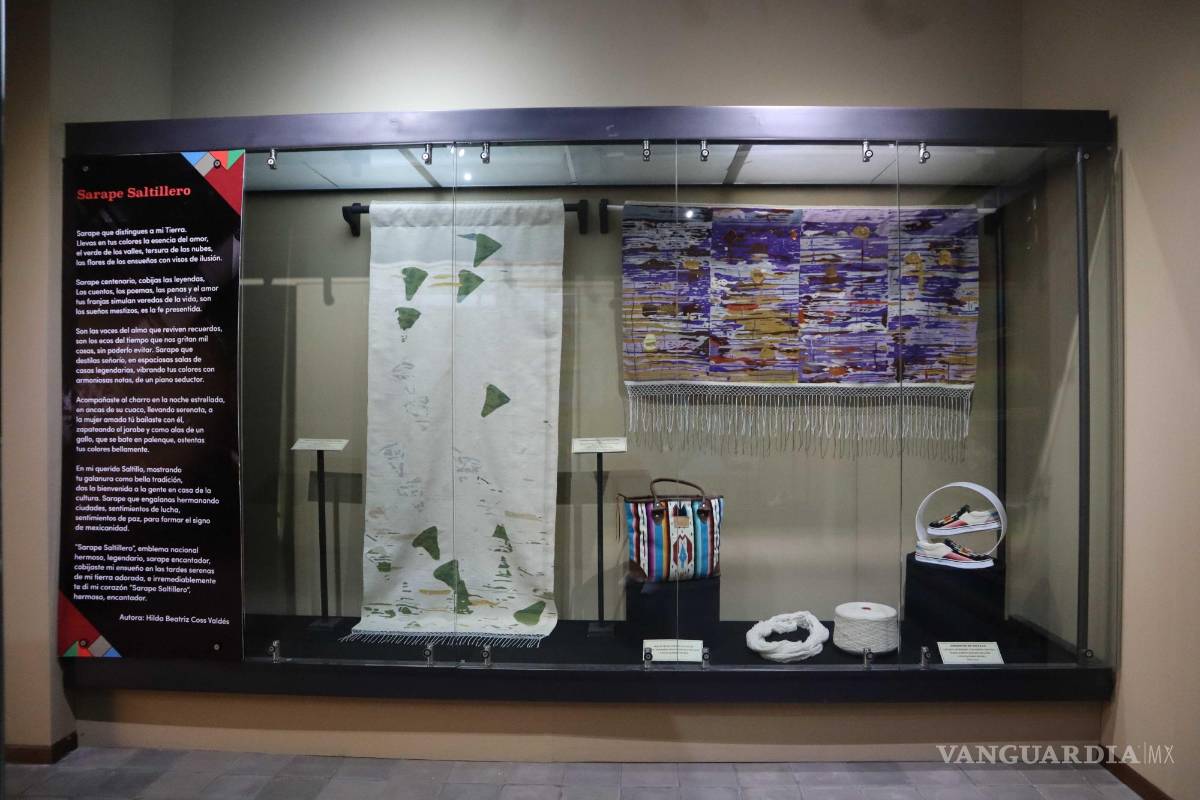 $!El Sarape de Saltillo se reinventa como pieza de arte moderno y de diseño de moda