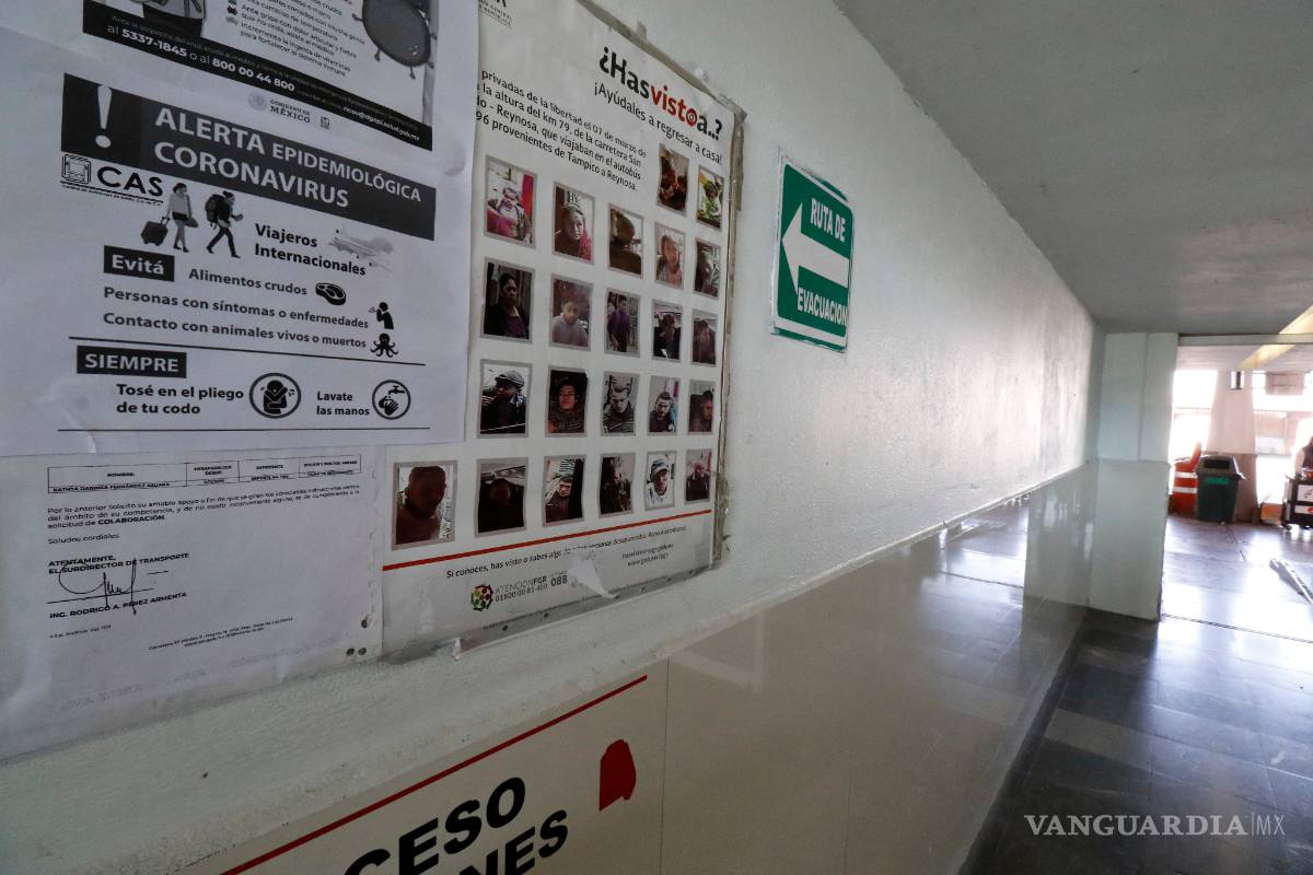 $!Descartan instalar filtros sanitarios para viajeros de la CDMX en la Central de Autobuses de Saltillo